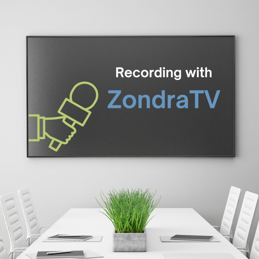 Recording with Zondra tv